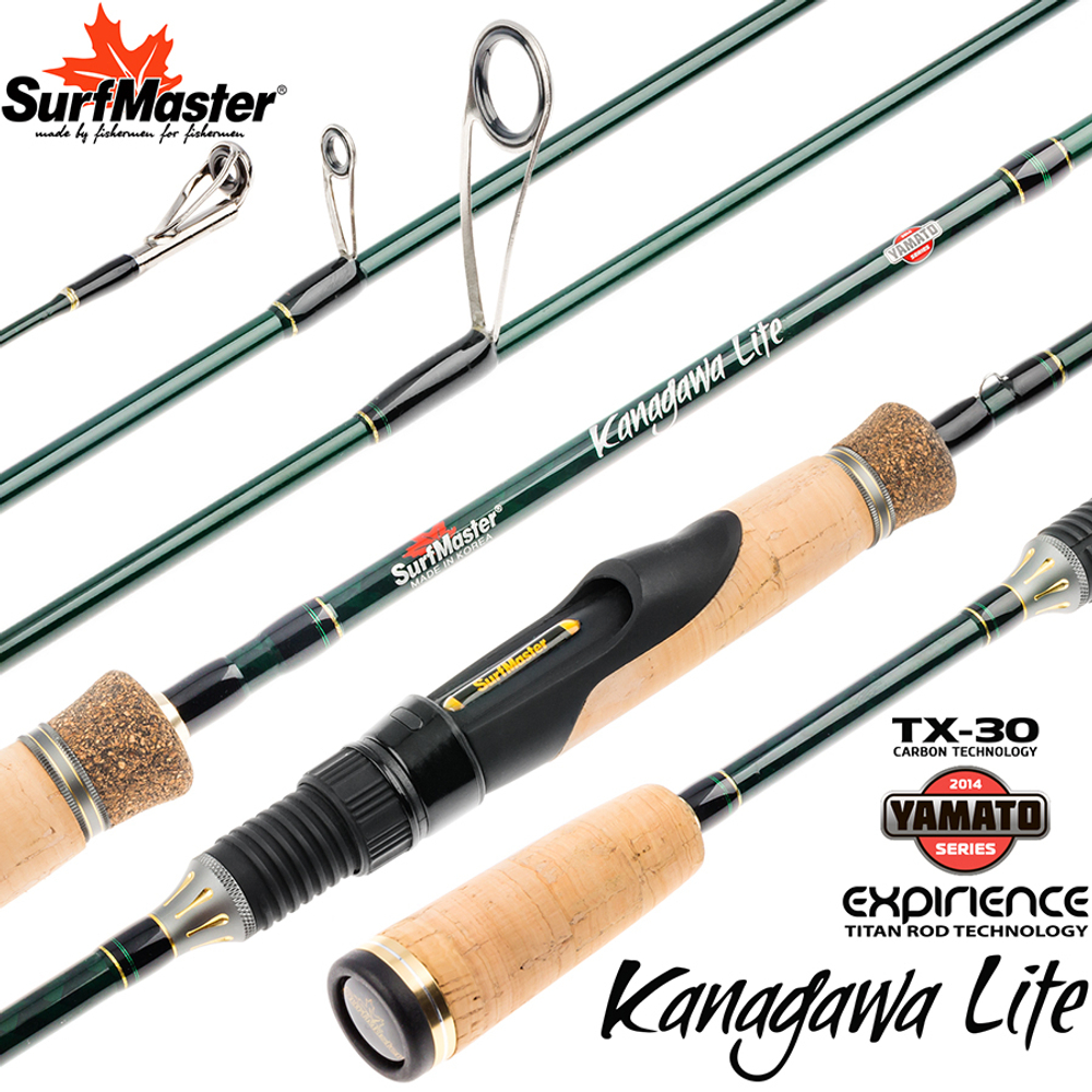 Спиннинг штекерный угольный 2 колена S Master YS5006 Yamato Series Kanagawa Lite TX-30 (1,7-7) 2,05 м
