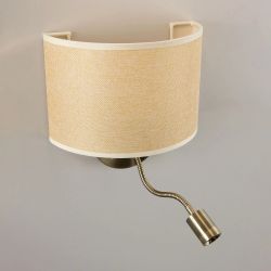 Citilux Декарт CL704306 Бра с бежевым абажуром и диммером