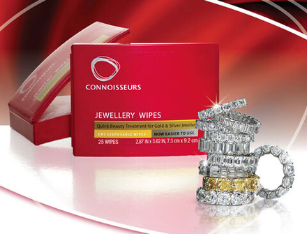 Набор салфеток CONNOISSEURS для полировки ювелирных изделий (25 шт./7,3х9,2 см).