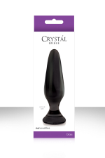 Стеклянная анальная пробка Crystal Spires Black