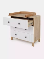 Комод RANT "BAMBOO" 84см 3 ящ. (арт.108) Cloud White