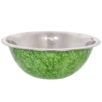 Миска из нержавеющей стали 1,8л 24см цветное покрытие «гранит»