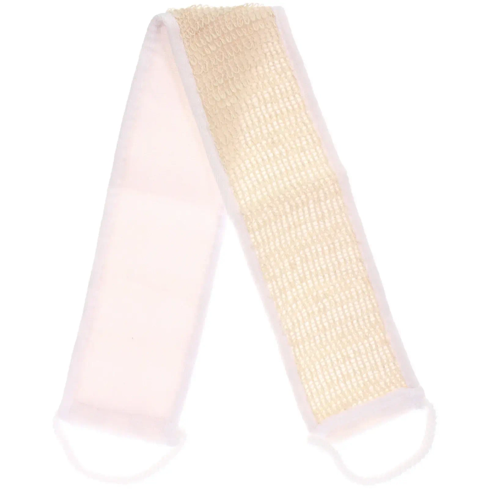 Мочалка для тела «ULTRAMARIN LOTOS», комбинированная с сизалем, цвет белый, 70*10см