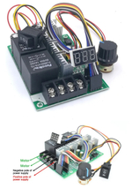 ШИМ реверсивный регулятора скорости двигателя постоянного тока цифровой дисплей 0 ~ 100% Регулируемый Привод модуль Вход MAX60A 12 В 24 В