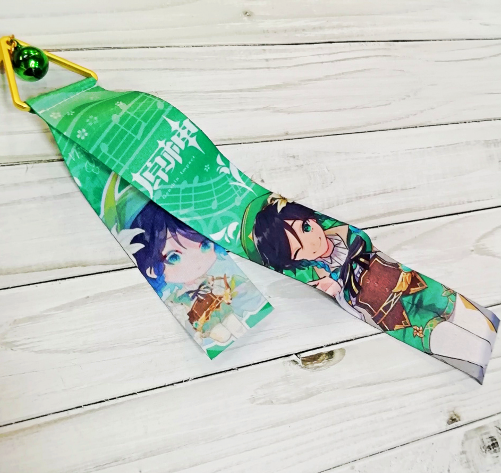 Тканевые брелоки с глазом Бога аниме игра "Геншин Импакт" - Венти