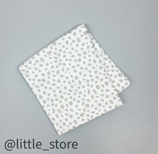 Пеленка хлопковая "Любимые зверята"  камешки на сахаре