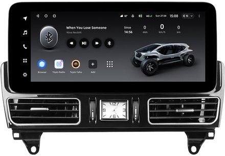Магнитола для Mercedes-Benz GLS (X166) 2016-2019 NTG 5.0/5.1 - Teyes LUX ONE монитор 12.3", Android 10, 6Гб+128Гб, CarPlay, 4G SIM-слот