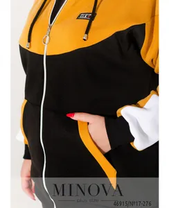 Костюм 17-276-Черный-горчица Minova