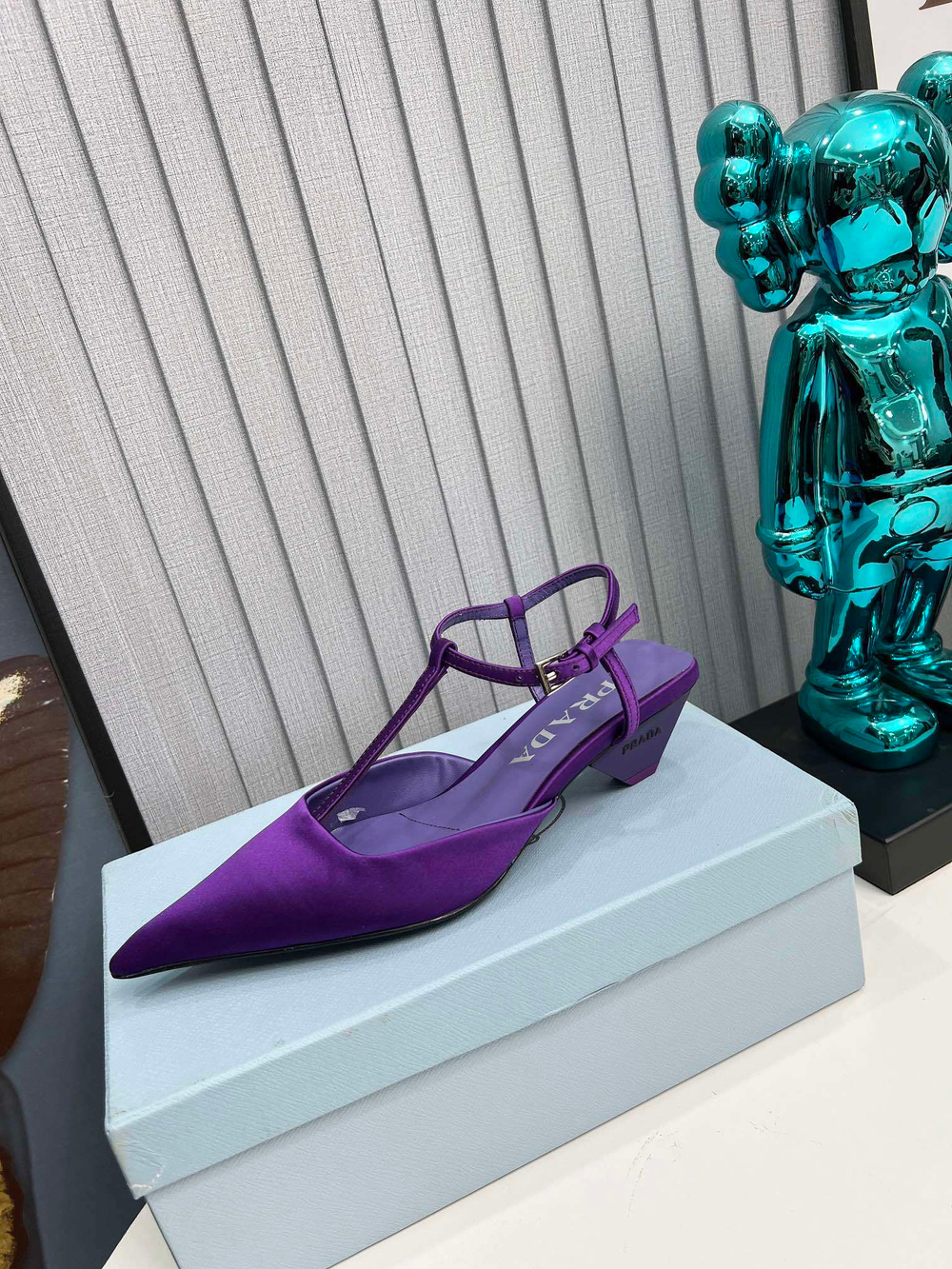 Prada Satin Slingback Pumps