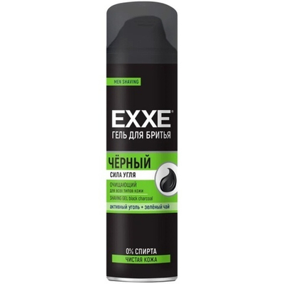 EXXE,Гель д/бритья муж,Чёрный 200мл