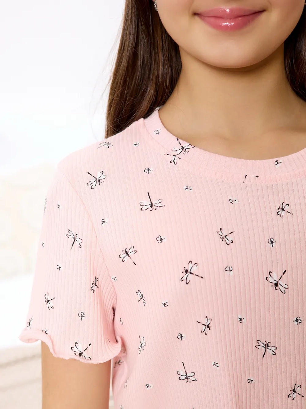 Пижама домашняя с шортами лапша