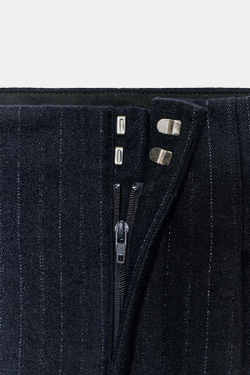 ZARA БРЮКИ В ПОЛОСКУ С РЕМНЕМ — ZW COLLECTION, СИНИЙ