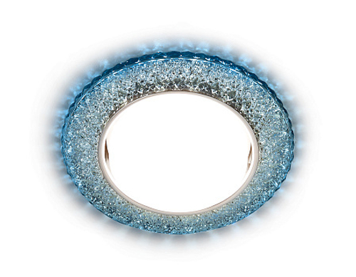 Встраиваемый точечный светильник со светодиодной лентой G298 CL/CLD хром/прозрачный GX53+3W(LED COLD)