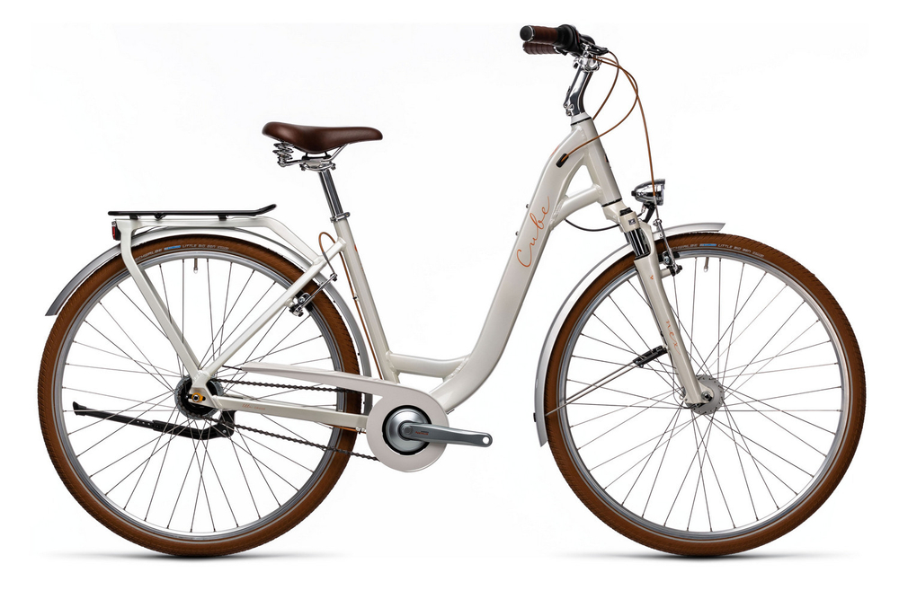Велосипед CUBE 2021 ELLA Cruise  cream´n´orange  49 cm Easy Entry