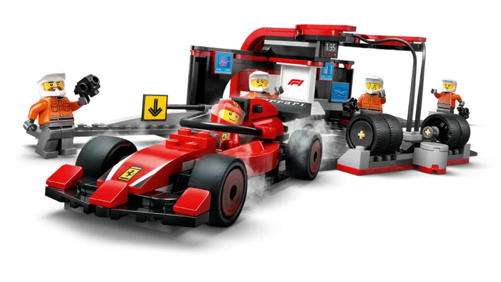 Конструктор LEGO City 60443 Пит-стоп Формулы-1 Ferrari с командой