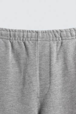 ZARA БРЮКИ-ДЖОГГЕРЫ СТАНДАРТНОЙ ПОСАДКИ, СЕРЫЙ МЕЛАНЖ