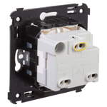 Розетка с крышкой в стену, 2P+E, с з/ш, "Avanti", "Белое облако"