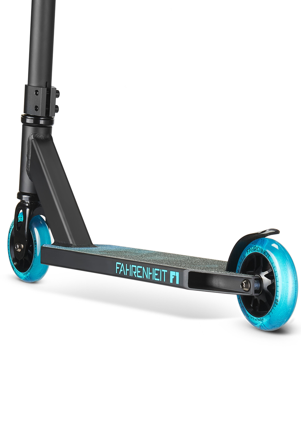 Самокат трюковой Fahrenheit F1 черный/голубой