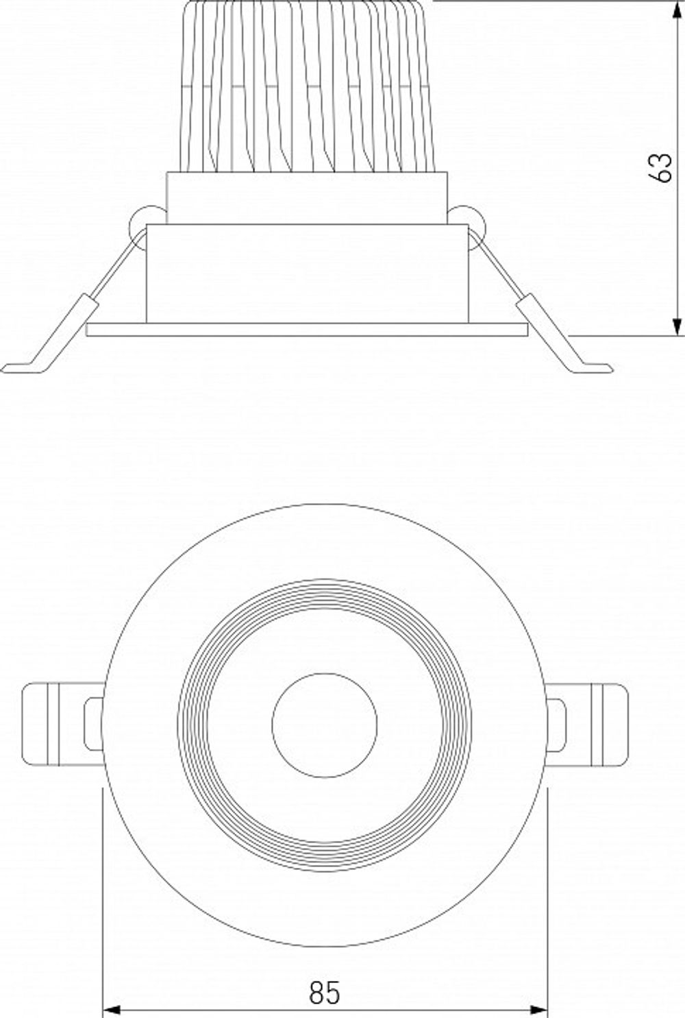Встраиваемый светильник Elektrostandard Even a065458