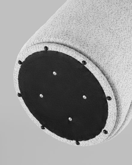 Пуф Loreen вращающийся велюр серый