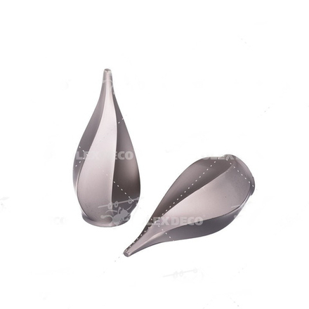 Наконечники "Твистер" для труб кованых карнизов d19 мм, цвет хром матовый