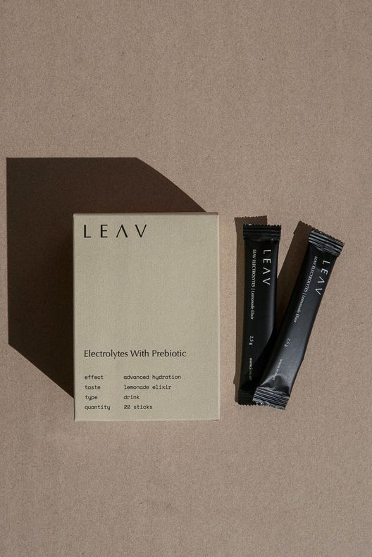 Напиток с электролитами для поддержания водно-солевого баланса ELECTROLYTES, 22 стика / LEAV