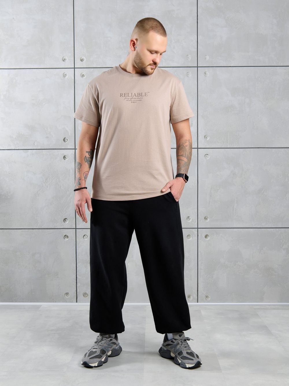 Фуфайка (футболка) мужская Джек-2 Виотекс БЕЖЕВЫЙ