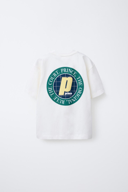ZARA ФУТБОЛКА С ПРИНТОМ PRINCE ®, БЕЛЫЙ