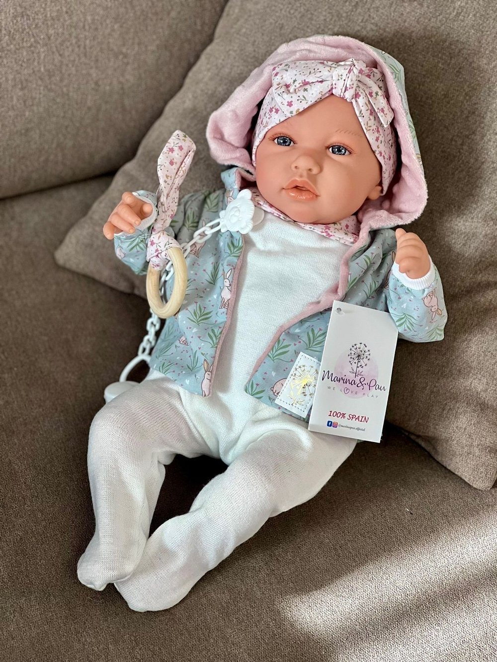 Кукла Marina and Pau 45 cм ANE мягконабивная в пакете (1215K)