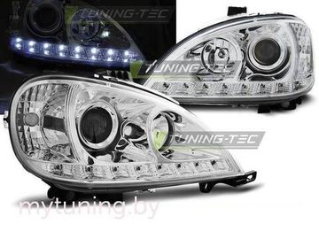 Передние фары Mercedes ML W163 daylight chrome