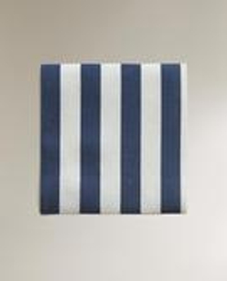 ZARA HOME НАБОР МНОГОРАЗОВЫХ ХЛОПКОВЫХ САЛФЕТОК В ПОЛОСКУ (20 ШТ.), СИНИЙ