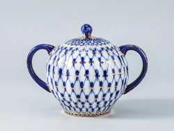 Сахарница Тюльпан Кобальтовая сетка арт. 80.00234.00.1