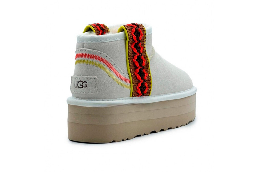 UGG Classic Ultra Mini Braid Platform White