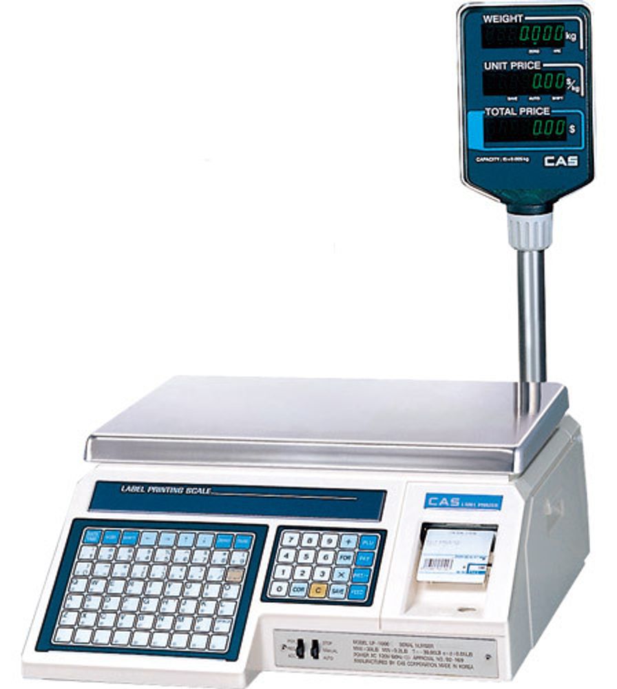 Весы торговые с печатью этикеток CAS LP-30R (1.6)