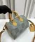 Сумка Louis Vuitton Speedy с плечевым ремнём синий
