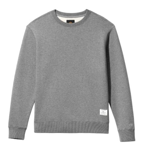 Свитшот Alpha Industries Essential Crewneck Medium Charcoal Heather (Серая)