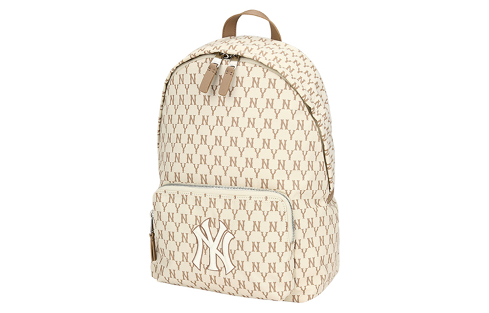 MLB Monogram Collection Nylon Backpack Large Unisex Beige