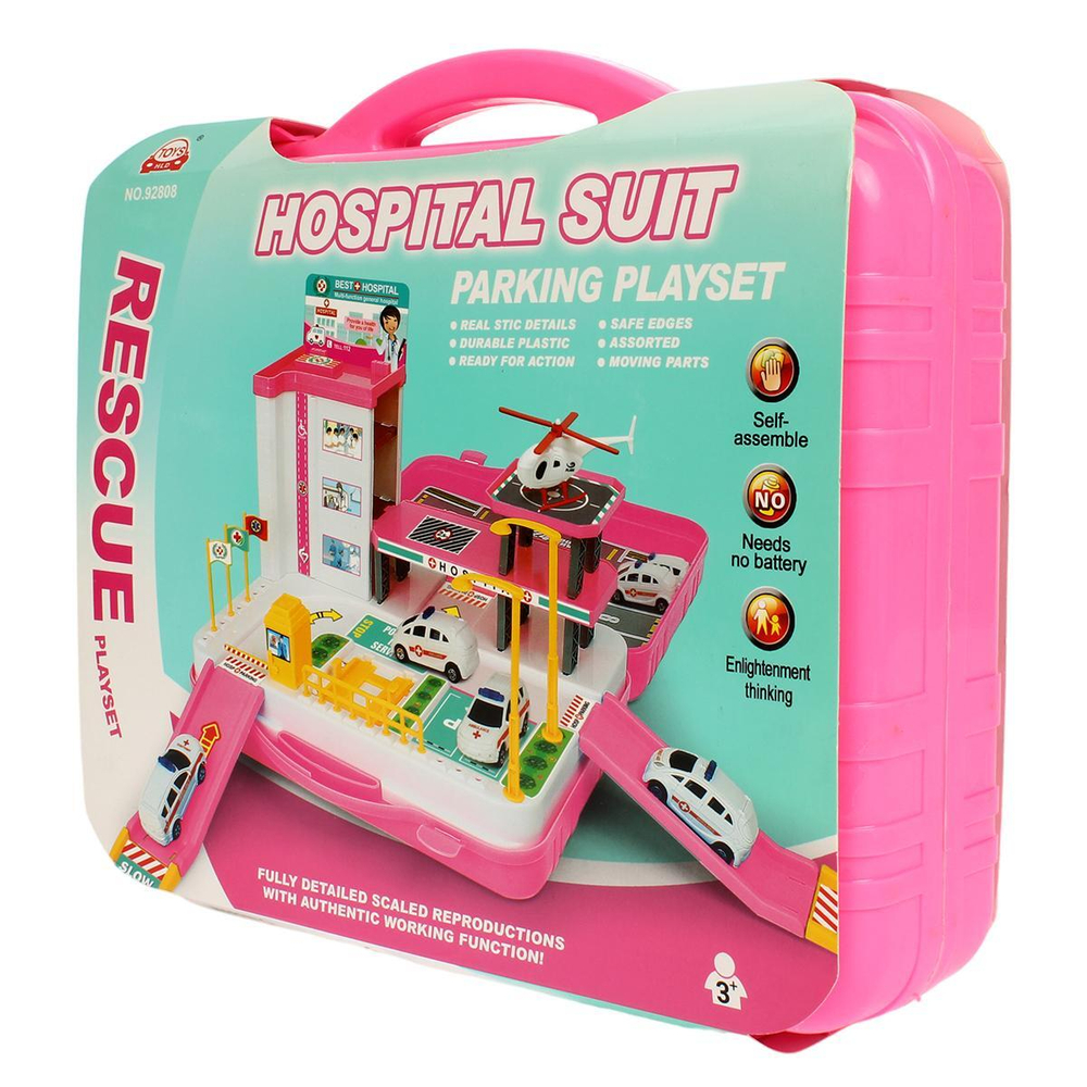 Парковка с транспортом, чемодан 92808