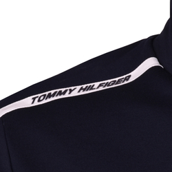 Мужская теннисная кофта Tommy Hilfiger Trim Mock Neck Silhouette - небесный