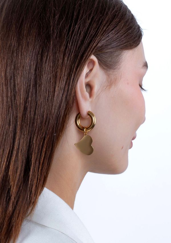 Подвеска Сердце из стали / 22 мм /