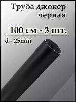 Матовая темная труба диаметром 2,5 см