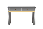 Консоль Garda Decor 2 ящика с золотистой отделкой 120*42*79 см