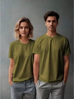 Футболка однотонная базовая хлопок унисекс Баракаттекс