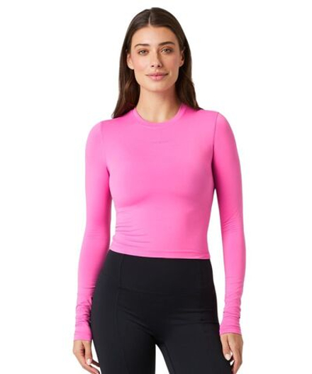 Женская теннисная футболка   Bj_rn Borg Studio Soft Cropped - ibis rose