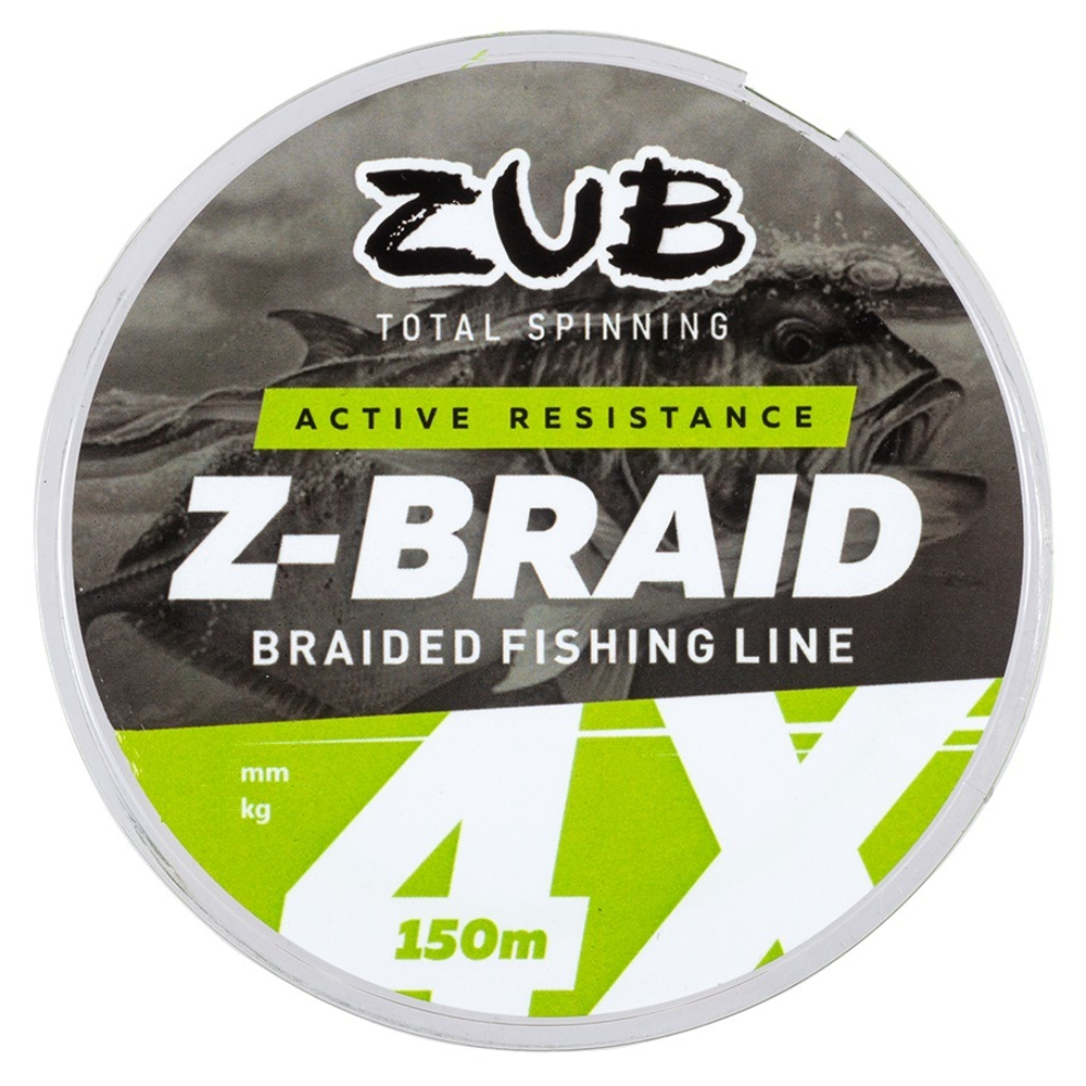 Шнур ZUB Z -BRAID Lime 150m 0,10мм
