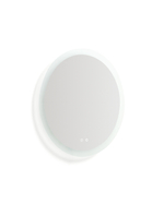 Круглое зеркало для ванной Mervi со LED подсветкой и защитой от запотевания Ø 60 см