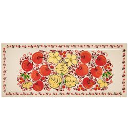 Народные промыслы KH-14/2 Шкатулка для чая на 3 ячейки деревянная 230х100 с хохломской росписью