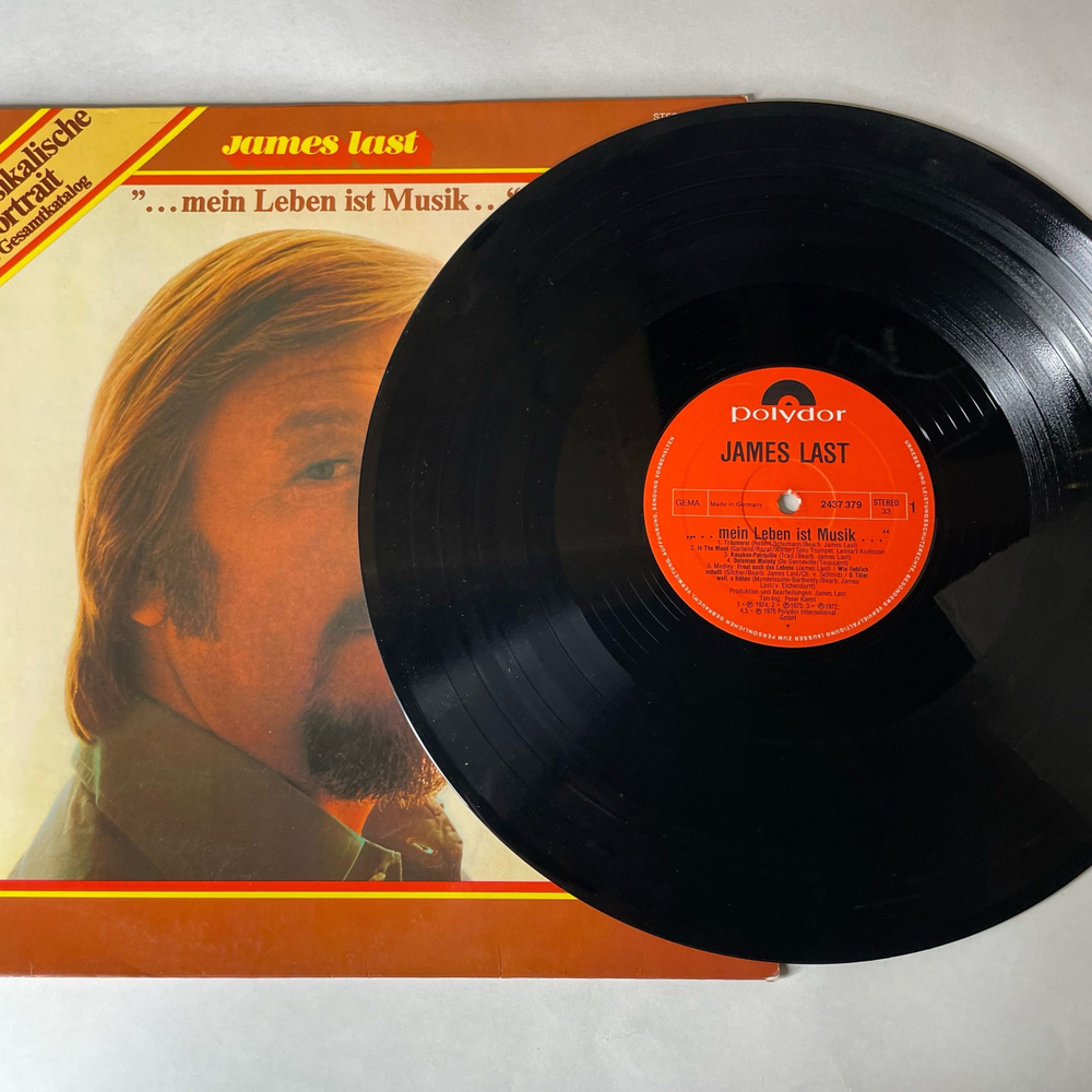 Винтажная виниловая пластинка LP James Last Джеймс Ласт, Mein Leben Ist Musik (Германия 1976)