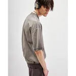 Футболка SoWhat? из плотного хлопка светло-серая