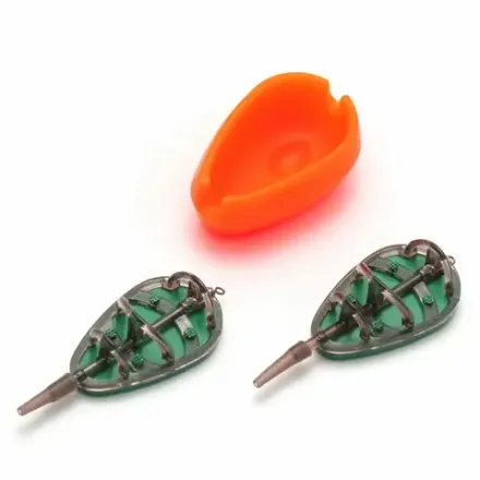 Набор кормушек Namazu In-Line Flat Method Feeder Set, 50+60 г, с пресс-формой